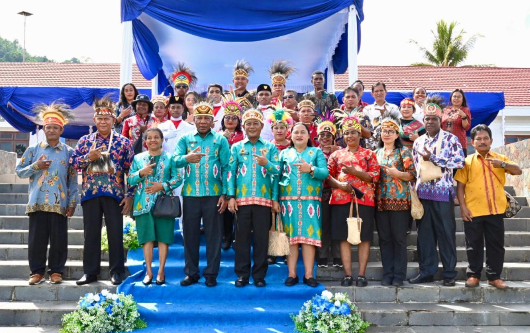 Dinas dan Siswa Pada Perayaan HUT RI
